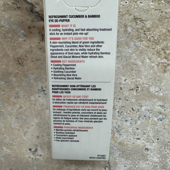 Lot Of 3 Physicians Formula Refreshmint Cucumber & Bamboo Eye De-Puffer, PF10567 - Picture 8 of 8